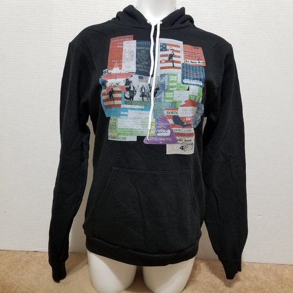Bruce Springsteen hoodie Medium concert collage graphic pullover band merch - Picture 1 of 11